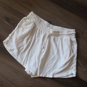 Cream Sweatshorts